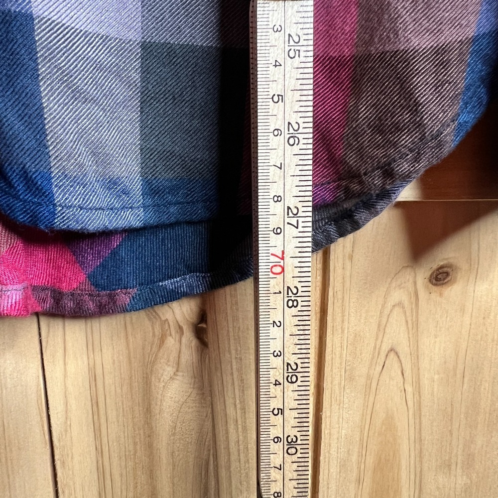 Lucky Brand Womens Plaid Button Front Shirt Long Sleeve Small Multicolor Flannel - Picture 8 of 14